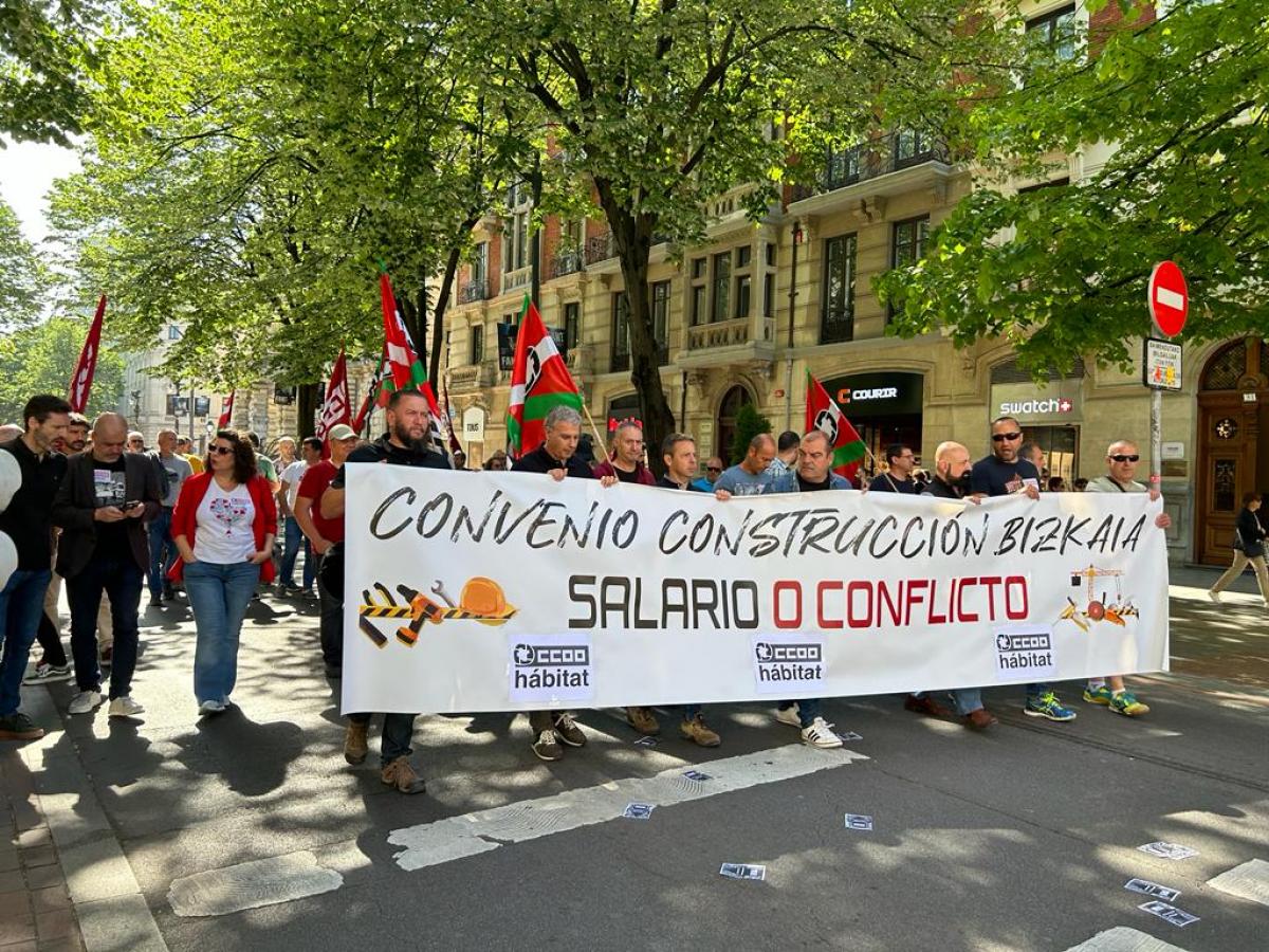 Manifestacin por las calles de Bilbao
