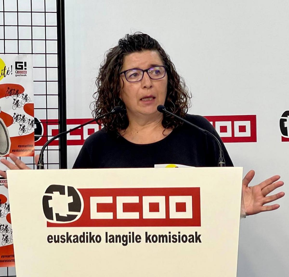 Loli Garca. Secretaria General de CCOO de Euskadi