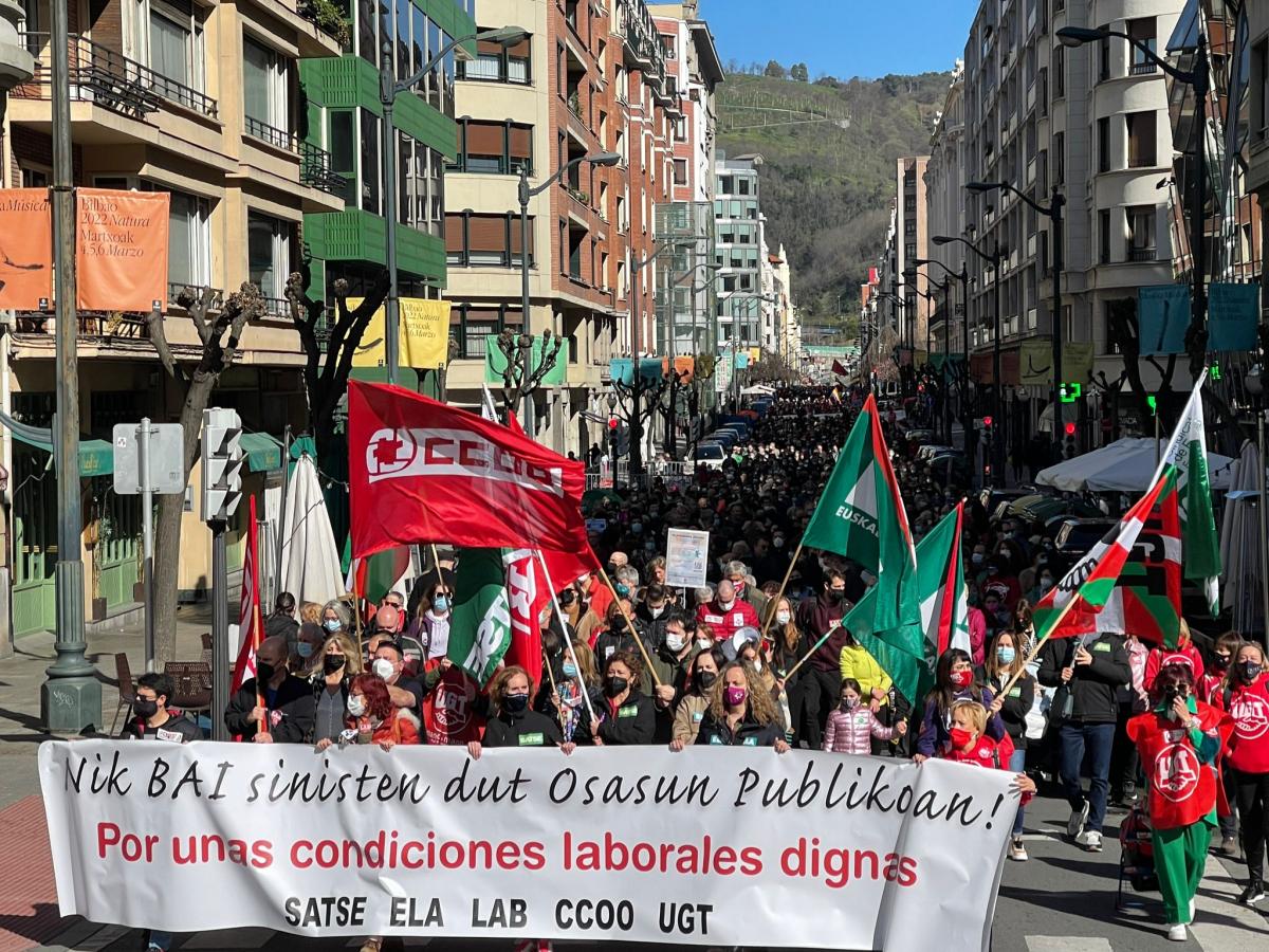 Manifestación el sábado en Bilbao