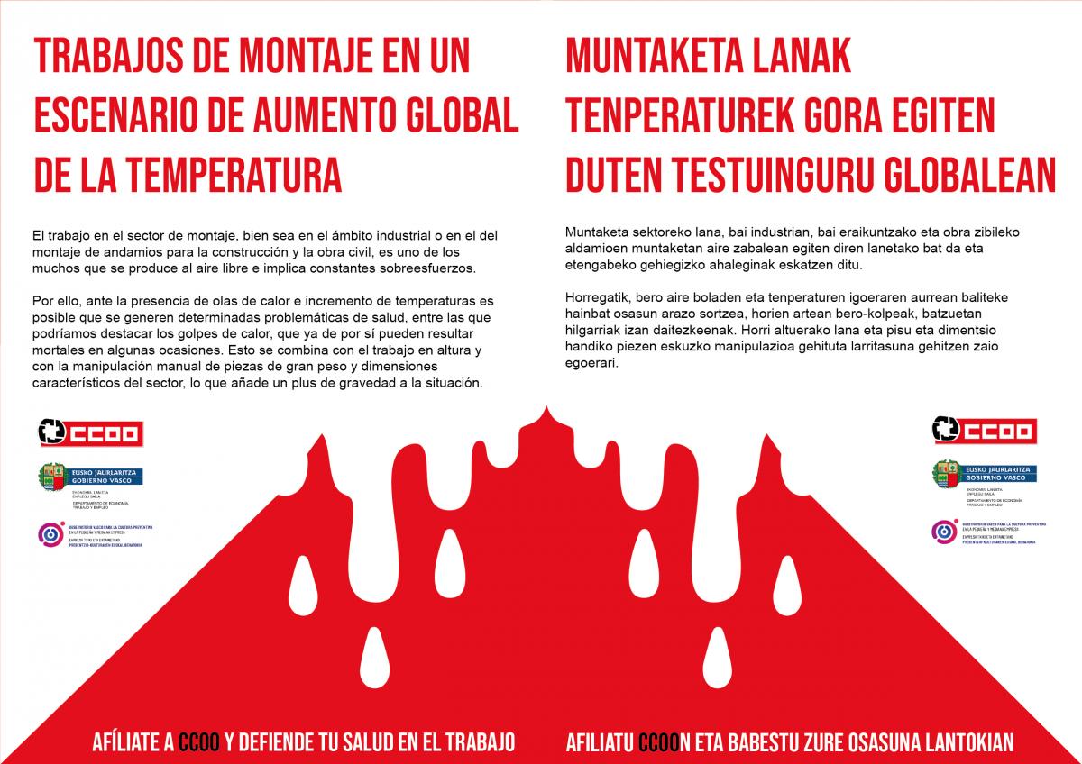 TRABAJOS DE MONTAJE EN UN ESCENARIO DE AUMENTO GLOBAL DE LA TEMPERATURA