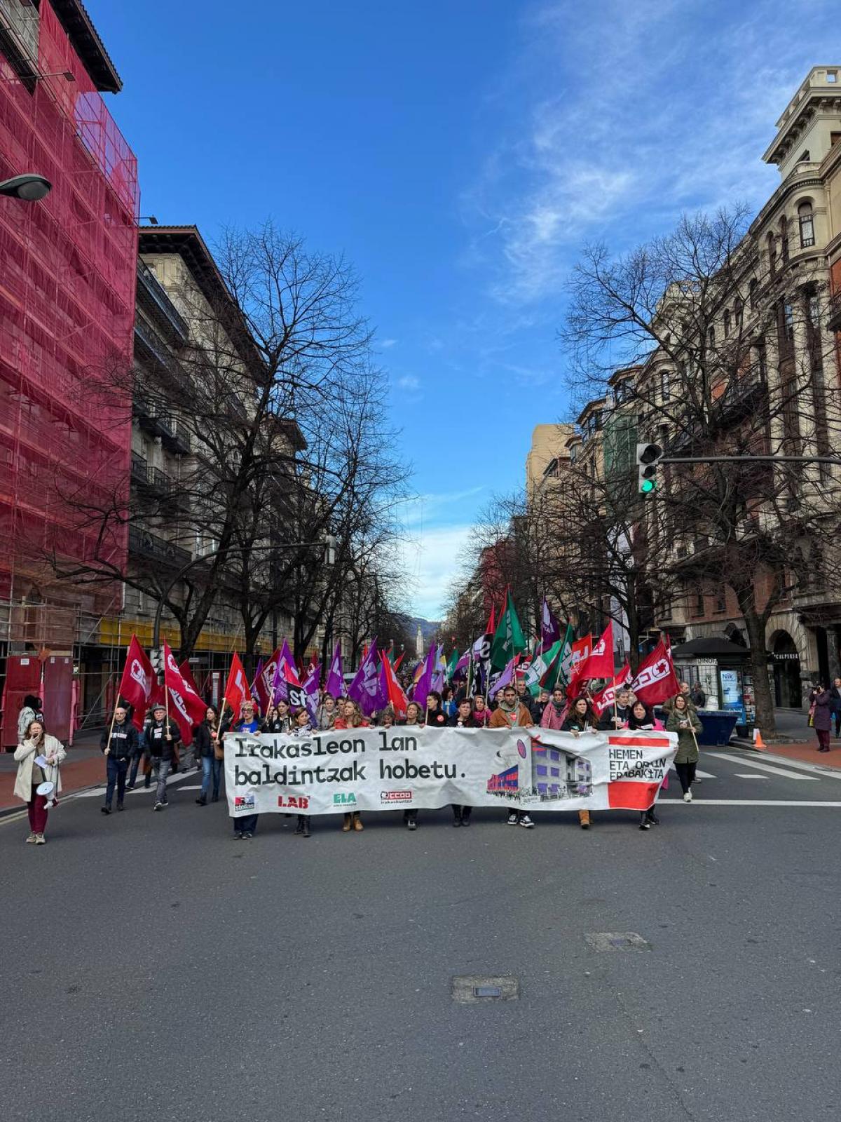 Manifestacin de Bilbao