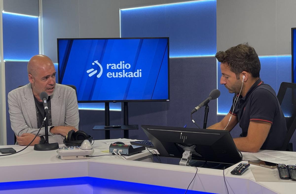 Unai Sordo con Xabier García Ramsden en Radio Euskadi