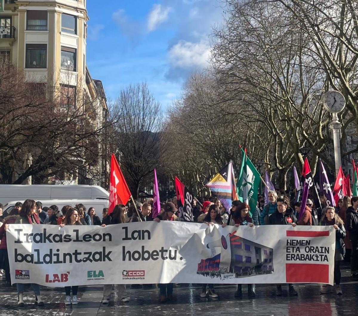 Manifestacin en Donostia