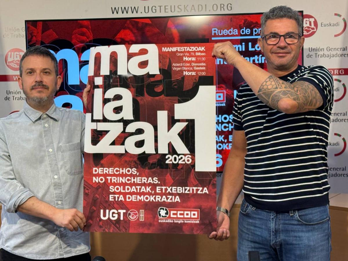 Santi Martínez y Tximi López (UGT)