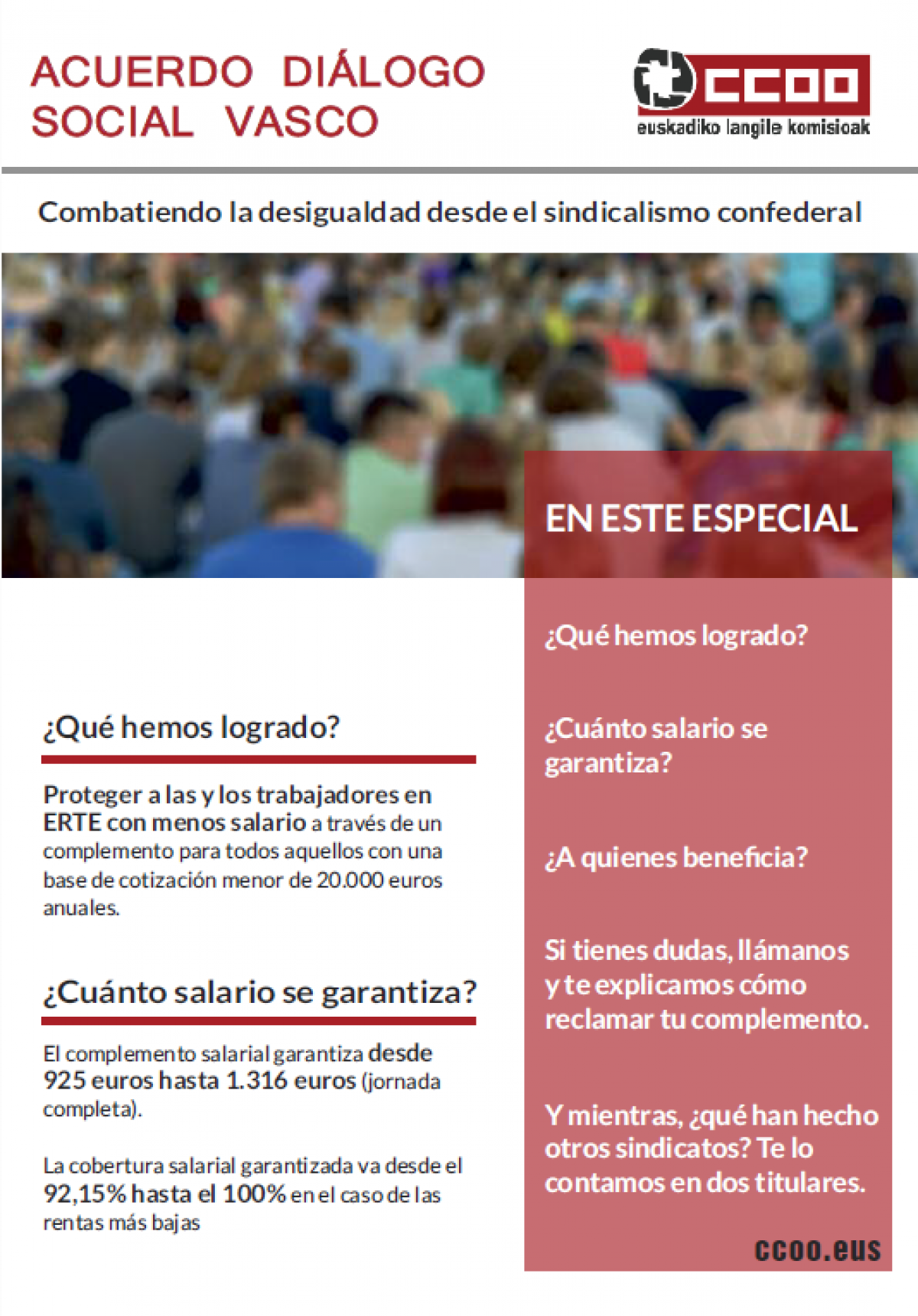 Acuerdo Diálogo Social Vasco - Complemento ERTEs